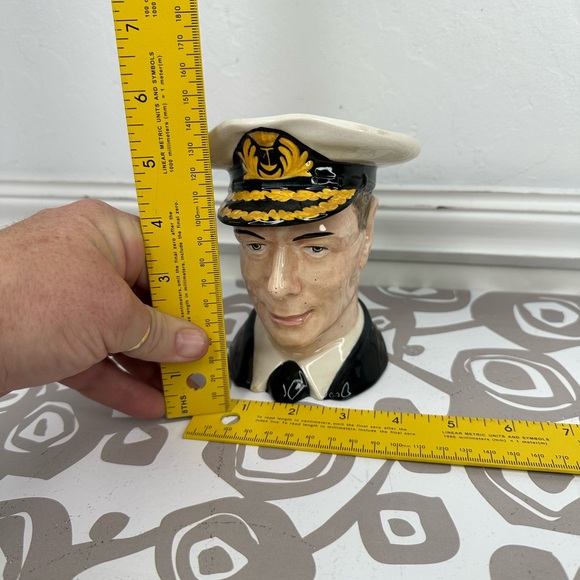 Royal Winton King George VI Grimwades Creamer Character Toby Jug Made in England - Picture 13 of 13